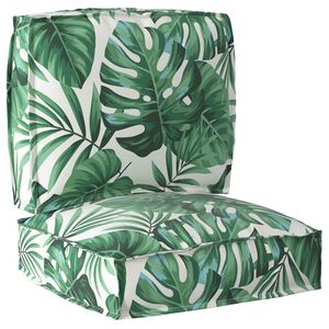 vidaXL Set de perne pentru palet Floral 2 pcs Model Frunză Verde