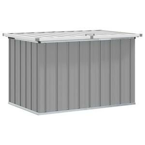 vidaXL Ladă de depozitare pentru grădină, gri, 109x67x65 cm