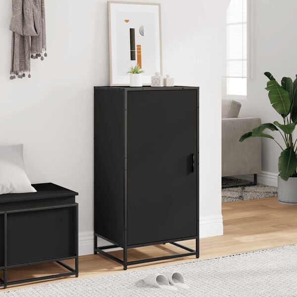 vidaXL Suport pentru pantofi negru 48x38x97,5 cm Lemn prelucrat