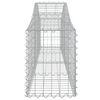 vidaXL Coșuri gabion arcuite 9 buc, 200x30x40/60 cm, fier galvanizat