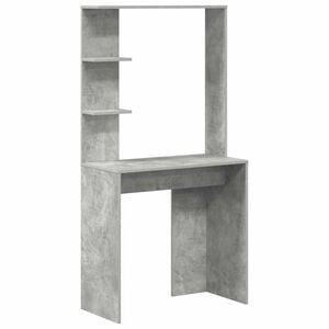 vidaXL Birou Gri din beton Lemn prelucrat 78,5 x 37 x 154,5 cm