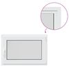 vidaXL Fereastră de subsol culoare internă albă RISOR 90 x 55 cm
