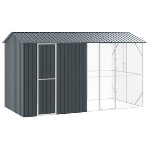 vidaXL Cușcă pentru păsări Antracit 430 x 208 x 247 cm Oțel Galvanizat
