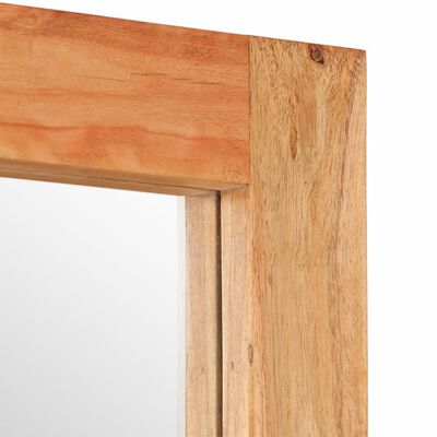 vidaXL Oglindă, 70x50 cm, lemn masiv de acacia și sticlă