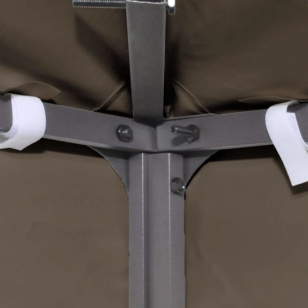 vidaXL Acoperiș pentru pavilion, 3 x 3 m, gri taupe, 310 g/m²