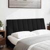 vidaXL Pernă pentru tăblie de pat, Hanko, negru, 140 cm, material textil