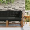 vidaXL Sofa Colțar pentru Exterior Lemn Solid de Acacia natural