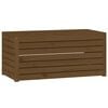 vidaXL Ladă depozitare grădină, maro, 101x50,5x46,5cm, lemn masiv pin