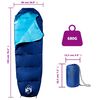 vidaXL Sac de dormit tip mumie pentru adulți de camping, 3 anotimpuri