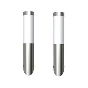 vidaXL Corpuri iluminat de perete, exterior, 2 buc, oțel inoxidabil