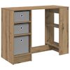 vidaXL Birou Stejar Artizanal Lemn compozit 100 x 40 x 75 cm