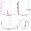 vidaXL Picioare pentru măsuță de cafea &icirc;n formă de T, 2 buc., antracit, 30x25x(30-31) cm, oțel