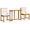 vidaXL Set Bistro de Grădină 3 pcs Maro Lemn Solid de Acacia