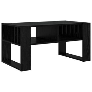 vidaXL Masă de cafea Stejar Negru 92 x 49,5 x 45 cm Lemn prelucrat