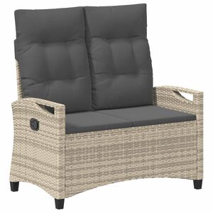 vidaXL Bancă de grădină cu pernă 105 x 60 x 112 cm oțel