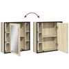 vidaXL Dulap baie cu oglindă stejar sonoma 60x16x60 cm lemn compozit