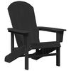 vidaXL Scaun Adirondack Negru 82 x 74 x 92 cm HDPE