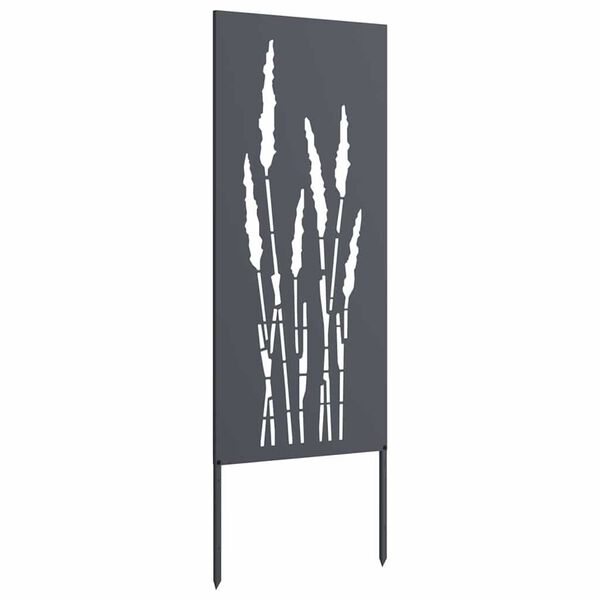 vidaXL Ecran de intimitate pentru grădină Floral Antracit 50 x 140 cm