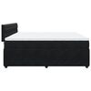 vidaXL Pat box spring cu saltea, negru, 180x200 cm, catifea