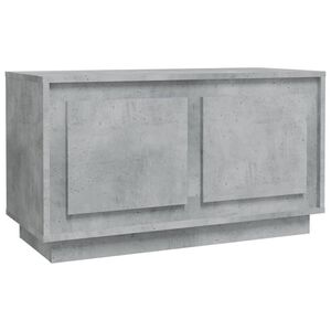 vidaXL Comodă TV, gri beton, 80x35x45 cm, lemn prelucrat