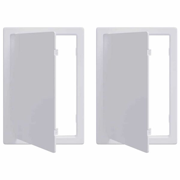vidaXL Panouri de acces 2 pcs Alb 23 x 15 x 2 cm Plastic ABS