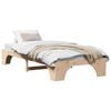 vidaXL Cadru de pat natural 100 x 200 cm Lemn de pin masiv