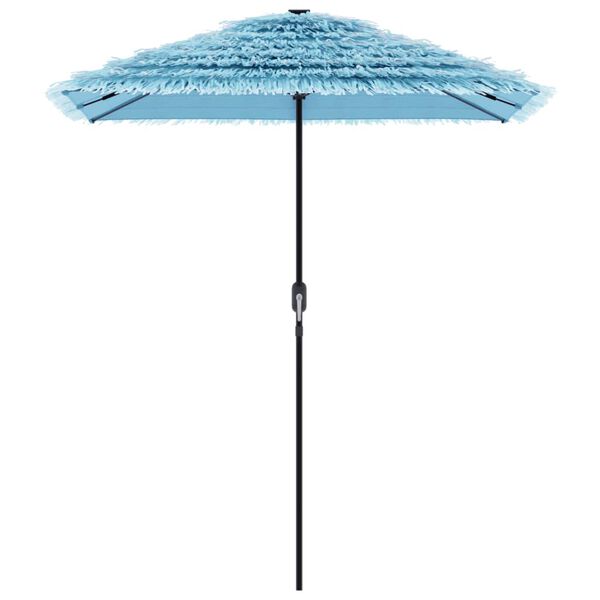vidaXL Umbrelă soare de grădină st&acirc;lp din oțel, albastru 300x200x250cm