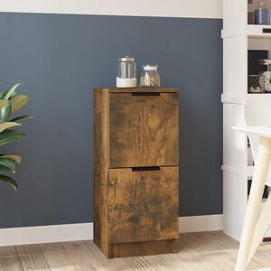 vidaXL Dulap, stejar fumuriu, 30x30x70 cm, lemn prelucrat
