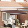 vidaXL Copertină retractabilă manual, maro, 300x250 cm