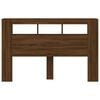 vidaXL Tăblie de pat cu LED, stejar maro, 160x18,5x103,5 cm, lemn