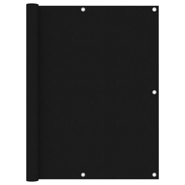 vidaXL Paravan de balcon, negru, 120 x 500 cm, țesătură oxford