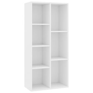 vidaXL Bibliotecă, alb, 50x25x106 cm, lemn prelucrat
