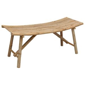 vidaXL Bancă de grădină 110 x 45 x 50 cm Bambus natural Dreptunghiular