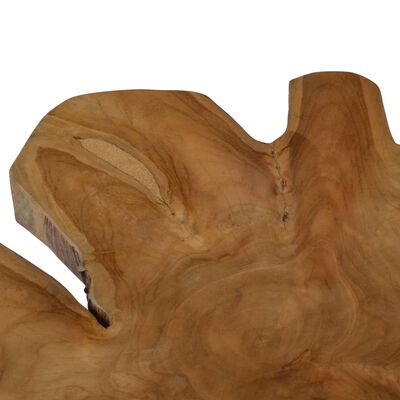 vidaXL Măsuță de cafea, (60-70) x 45 cm, lemn de tec