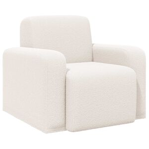 vidaXL Fotoliu Crem Boucl&eacute;
