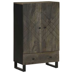 vidaXL Dulap &icirc;nalt, negru, 60x33x100 cm, lemn masiv de mango