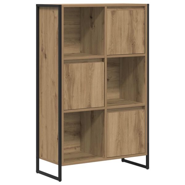 vidaXL Dulap pentru cărți Stejar artizanal 68 x 30 x 108.5 cm