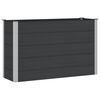 vidaXL Strat &icirc;nălțat de grădină Negru 150 x 50 x 91 cm alu.