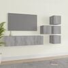 vidaXL Set dulapuri TV, 6 piese, gri sonoma, lemn prelucrat