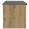 vidaXL Bancă pentru hol cu pernă Stejar Artizanal 83 x 38 x 40 cm