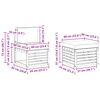 vidaXL Seturi de canapele 4 pcs Natural și Bej Lemn Solid de Acacia