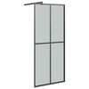 vidaXL Paravan duș walk-in, 90x195 cm, sticlă securizată &icirc;nchisă