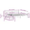 vidaXL Cadru de pat fără saltea, 200x200 cm, lemn masiv pin
