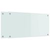 vidaXL Panou de bucătărie 2 pcs Alb 80 x 40 cm sticlă securizată