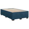 vidaXL Pat box spring cu saltea, albastru, 120x190 cm, catifea