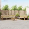 vidaXL Set de canapele de exterior cu pernă 8 pcs Natural și Bej