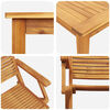 vidaXL Set de masă pentru grădină 5 pcs Maro lemn masiv de acacia