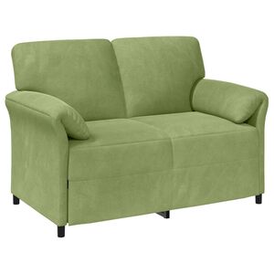 vidaXL Canapea cu 2 locuri Verde deschis 138 x 83 x 95 cm Catifea