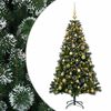 vidaXL Brad de Crăciun Artificial cu Globuri 120 cm 150 LED-uri