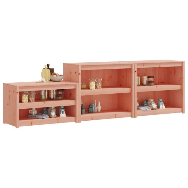 vidaXL Dulapuri de bucătărie de exterior, 3 buc., lemn masiv douglas